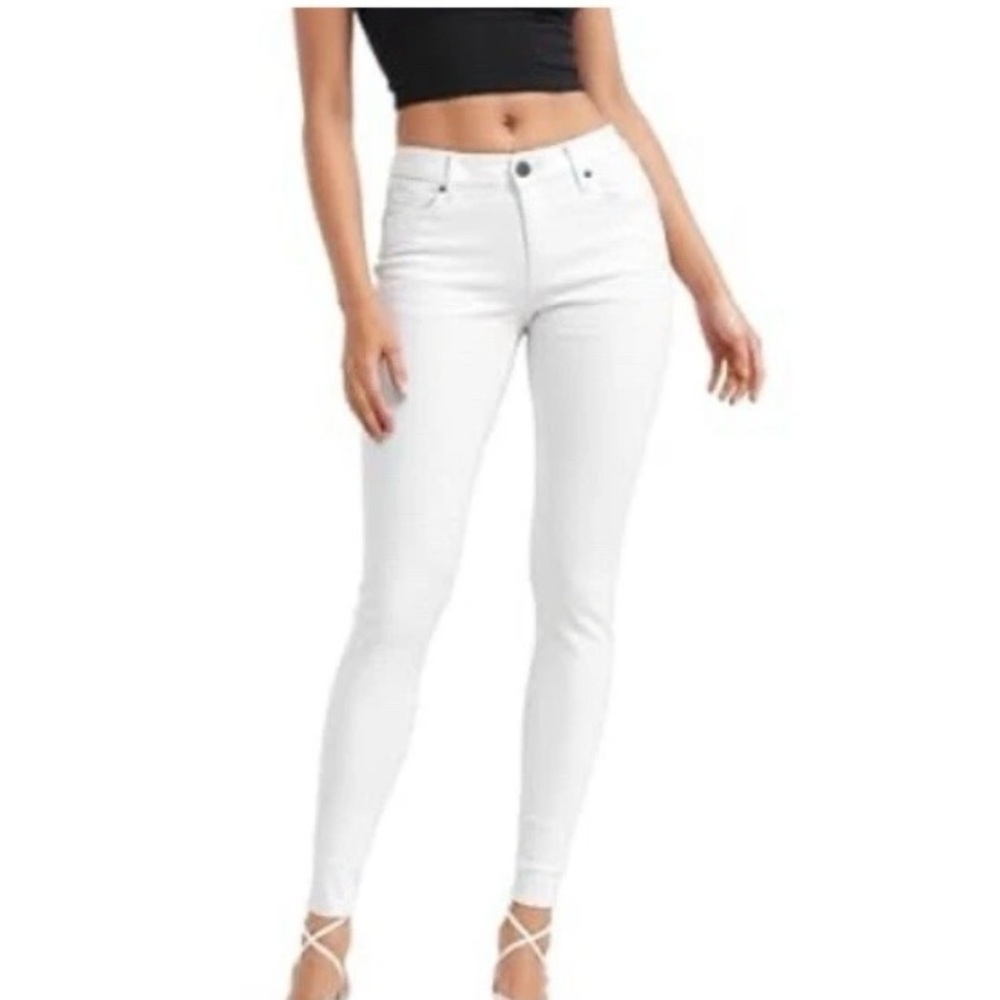 Hybrid & Company Butt Lifter Stretch Skinny Jeans White Size 1